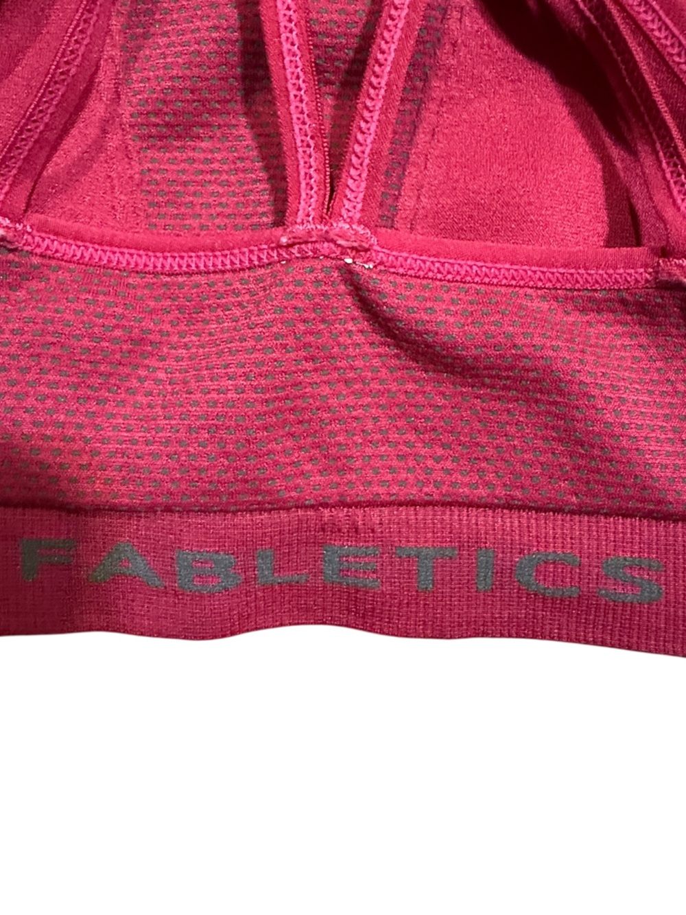 Fabletics Small Crisscross Back Sports Bra - Raspberry - Picture 3 of 3